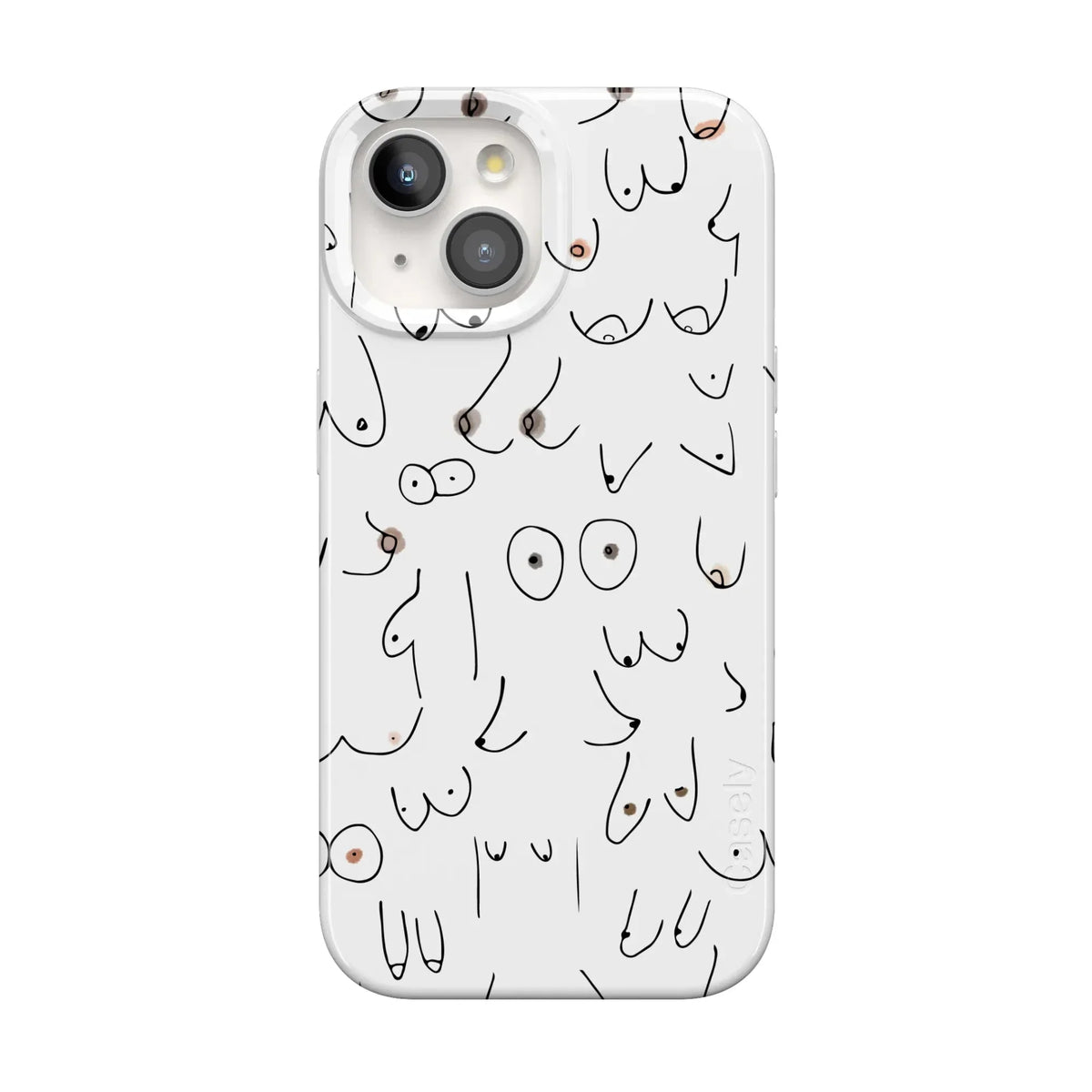 I'm With Her | Black & White Boobs Case