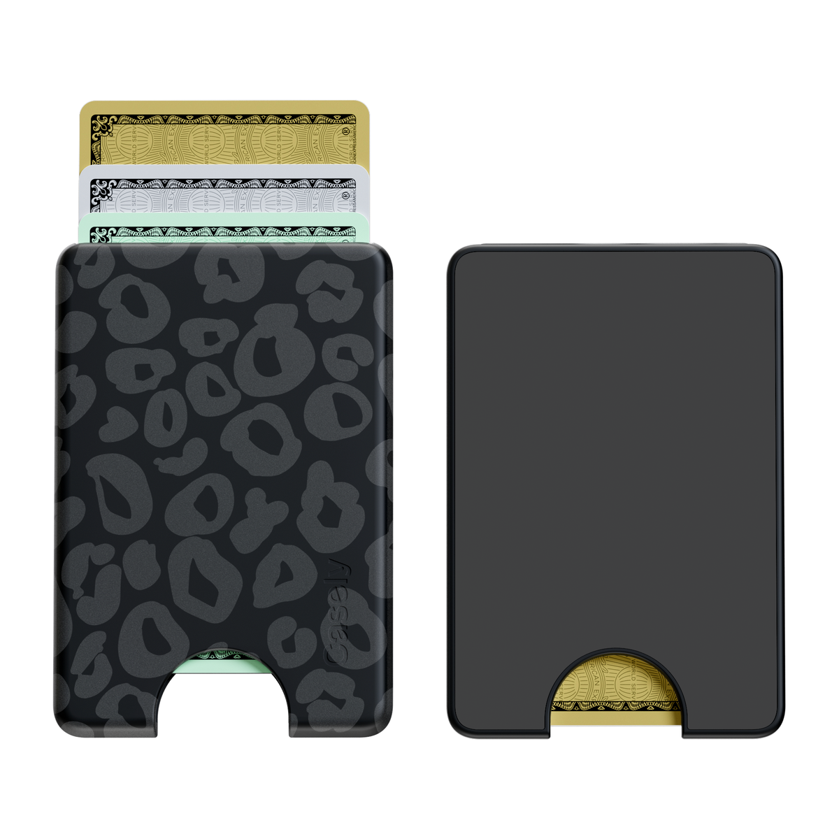 Into the Wild | Black Leopard MagWallet