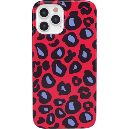 Into the Wild | Red & Blue Leopard Print Case