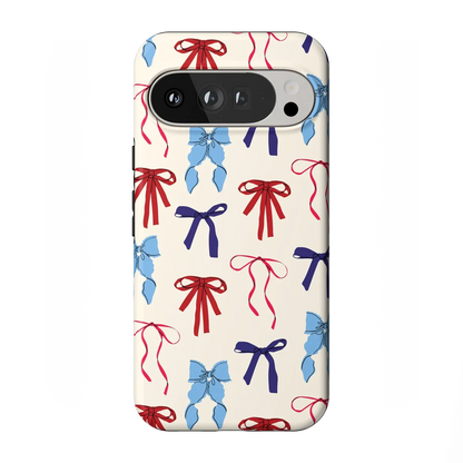 American Girlie | Red White & Blue Bows Case