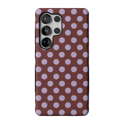 Spotted in SoHo | Burgundy Polka Dot Case