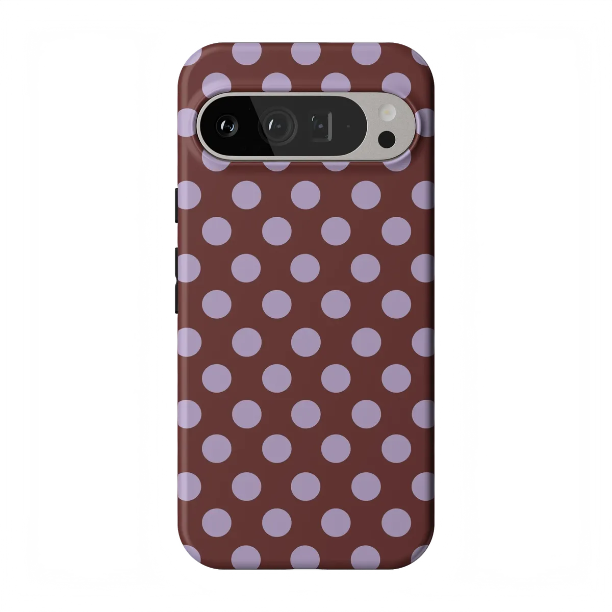 Spotted in SoHo | Burgundy Polka Dot Case
