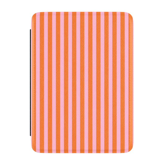 Perfect Stripes | Orange & Pink Stripes Kindle Case