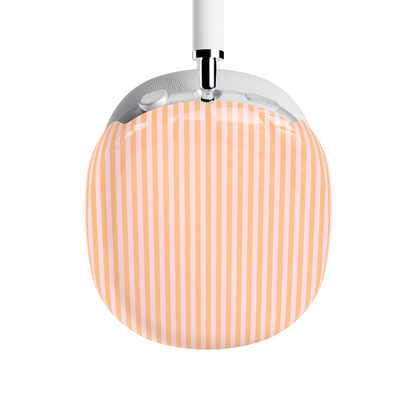 Stripes and the City | Orange & Pink Pinstripe AirPods Max Case