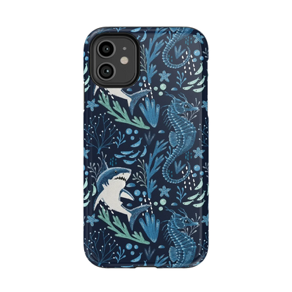 Midnight Reef | Shark Print Case