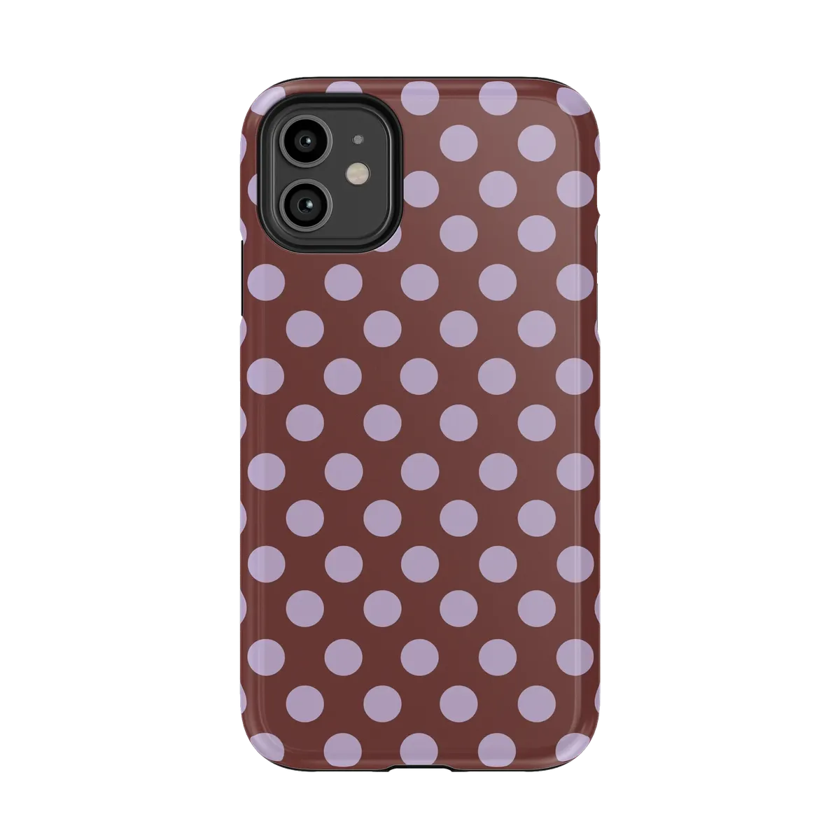 Spotted in SoHo | Burgundy Polka Dot Case
