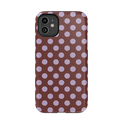Spotted in SoHo | Burgundy Polka Dot Case