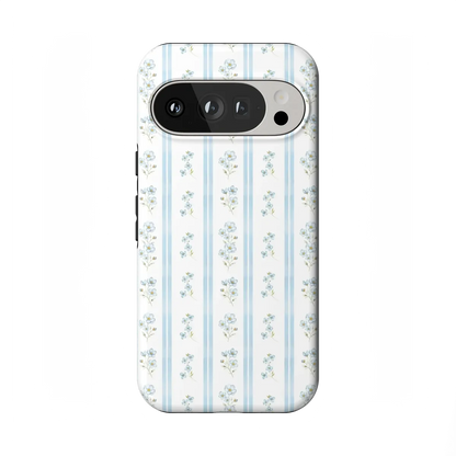 Cottage Stripe | Blue Floral Case