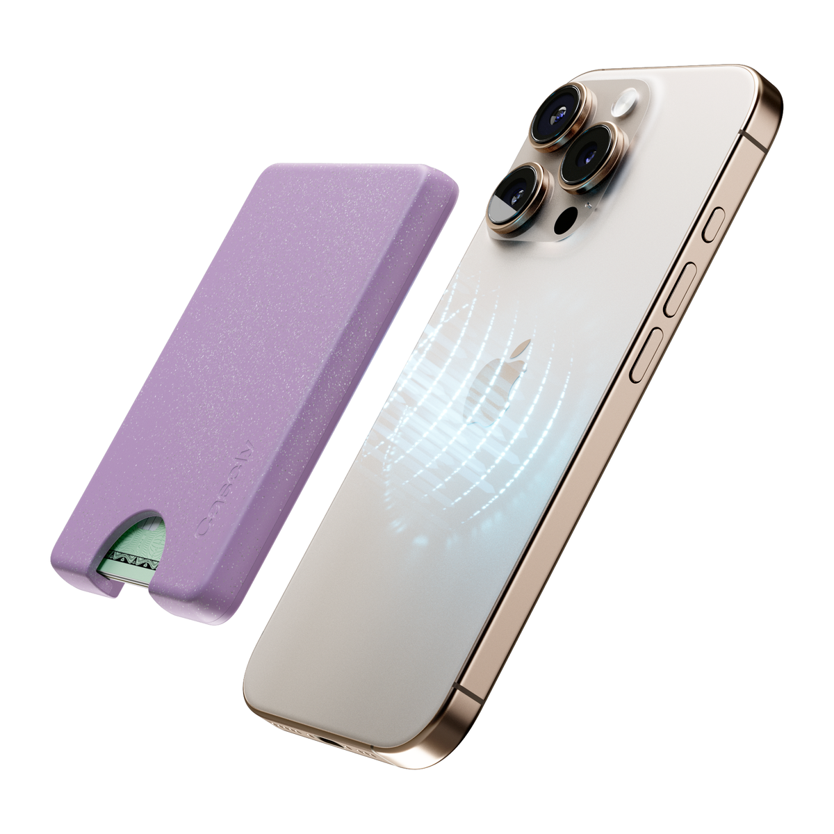 Lavender Waves | Purple Shimmer MagWallet