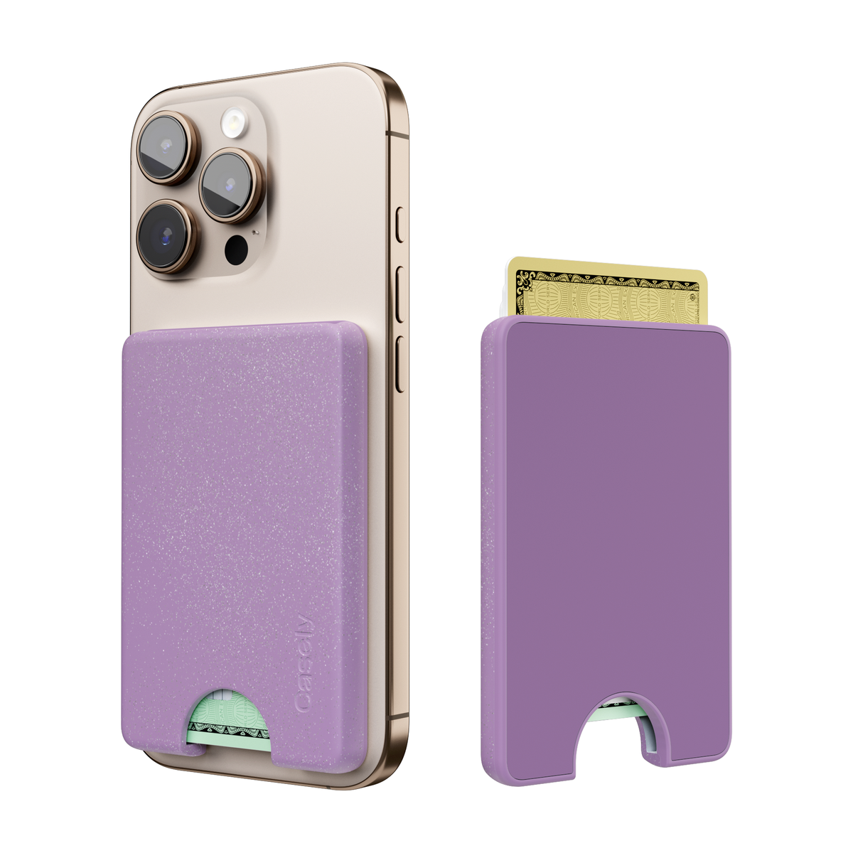 Lavender Waves | Purple Shimmer MagWallet
