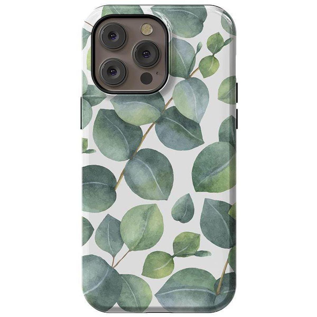 Leaf Me Alone | Green Floral Print Case