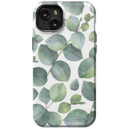 Leaf Me Alone | Green Floral Print Case