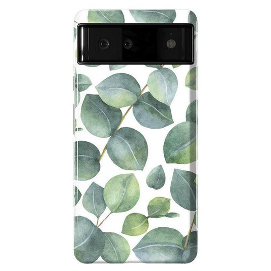 Leaf Me Alone | Green Floral Print Google Pixel Case