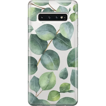 Leaf Me Alone | Green Floral Print Samsung Case
