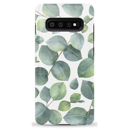 Leaf Me Alone | Green Floral Print Samsung Case