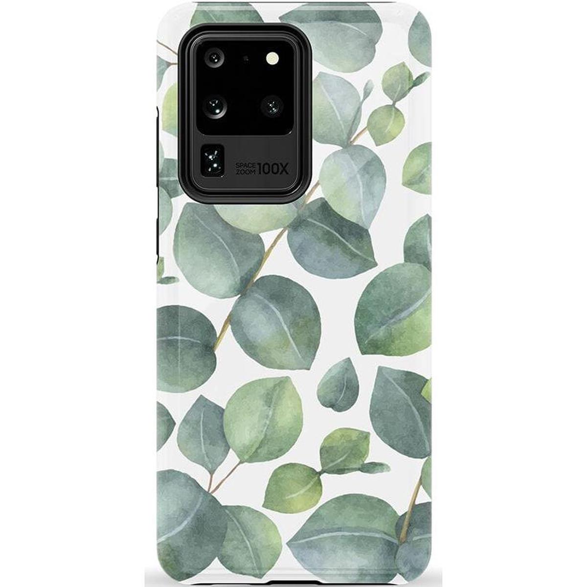 Leaf Me Alone | Green Floral Print Samsung Case
