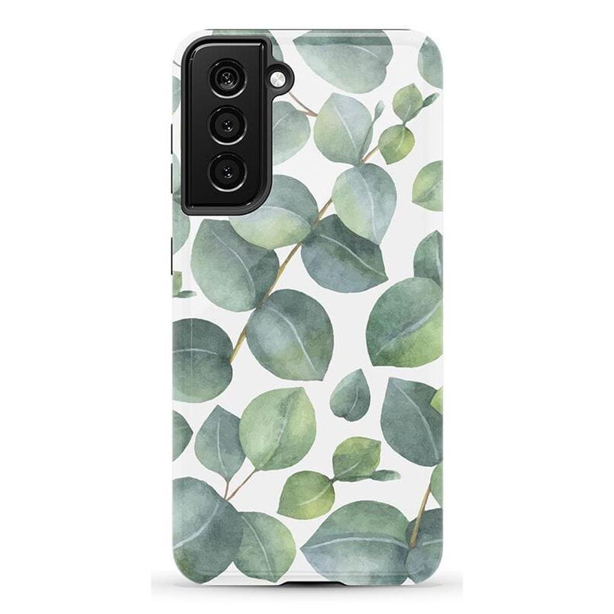 Leaf Me Alone | Green Floral Print Samsung Case