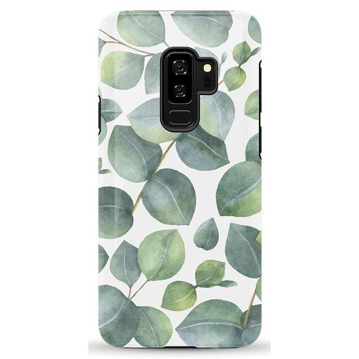 Leaf Me Alone | Green Floral Print Samsung Case