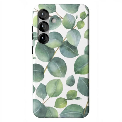 Leaf Me Alone | Green Floral Print Samsung Case