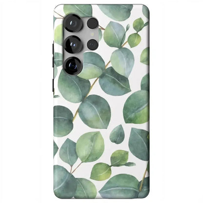 Leaf Me Alone | Green Floral Print Samsung Case