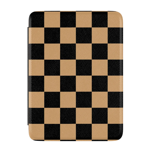 Fit Check | Black & Brown Checkerboard Kindle Case