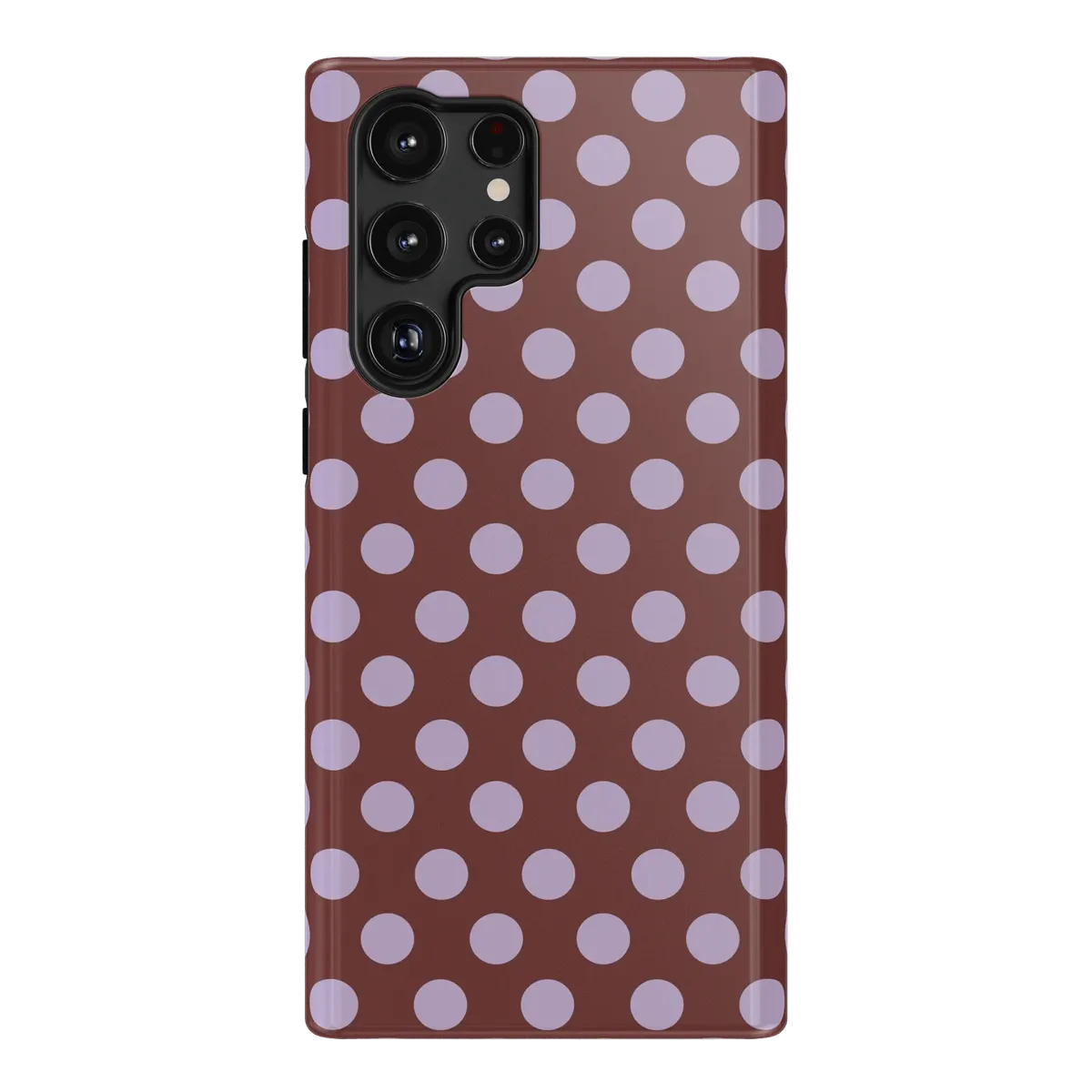 Spotted in SoHo | Burgundy Polka Dot Case