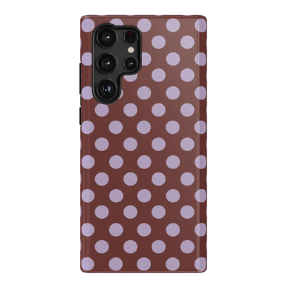 Spotted in SoHo | Burgundy Polka Dot Case