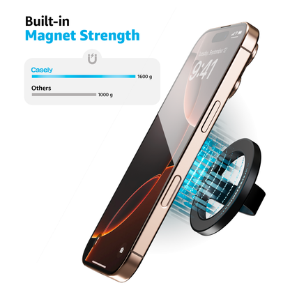 MagRing | Black Magnetic Phone Ring