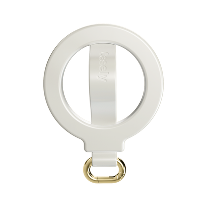 MagRing+ | Bone White Magnetic Adjustable Phone Ring with Keychain