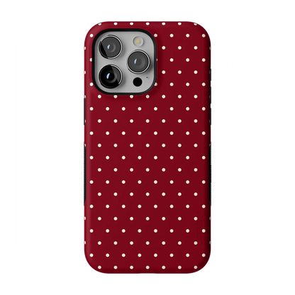 On the Dot | Maroon Polka Dot Case