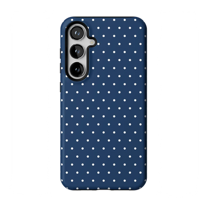 On the Dot | Navy Polka Dot Case