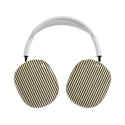 Stripes and the City | Black Pinstripes AirPods Max Case