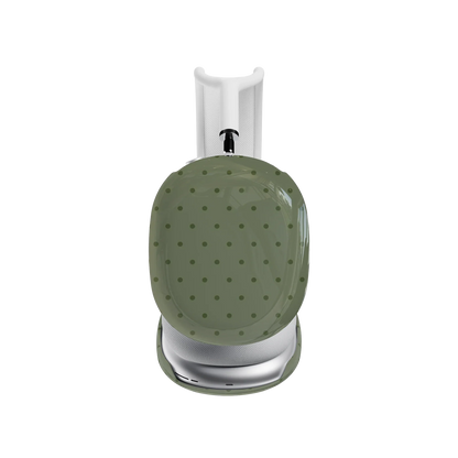 On the Dot | Olive Green Polka Dot AirPods Max Case