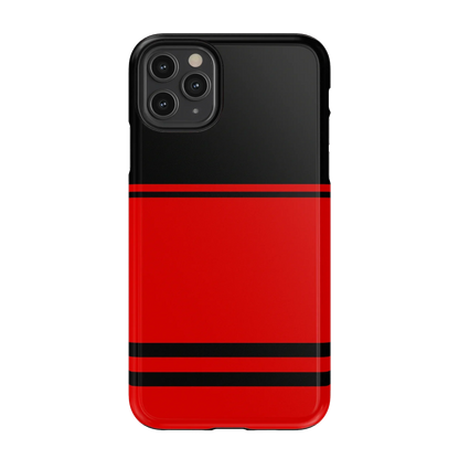 Storm Warning | Black & Red Stripes Case