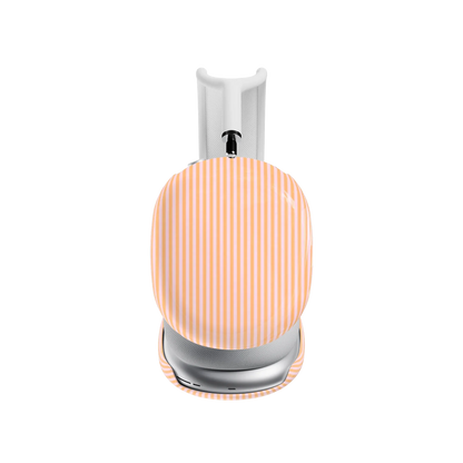Stripes and the City | Orange & Pink Pinstripe AirPods Max Case