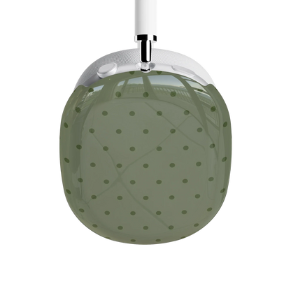 On the Dot | Olive Green Polka Dot AirPods Max Case
