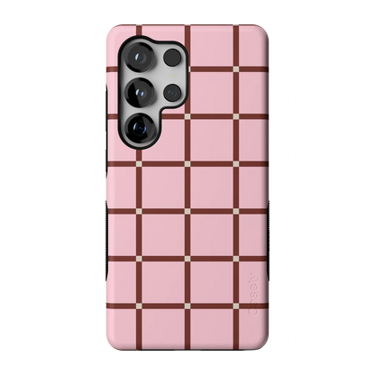 Uptown Gridlock | Pink Checkerboard Case