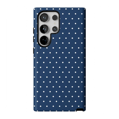 On the Dot | Navy Polka Dot Case