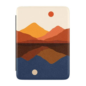 Opposites Attract | Day & Night Colorblock Mountains Kindle Case