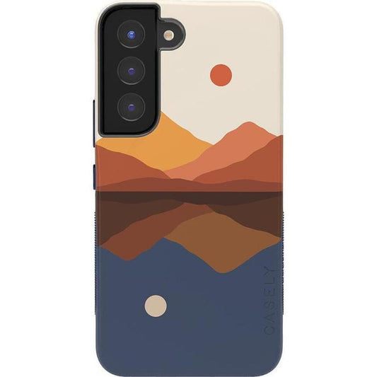 Opposites Attract | Day & Night Colorblock Mountains Samsung Case