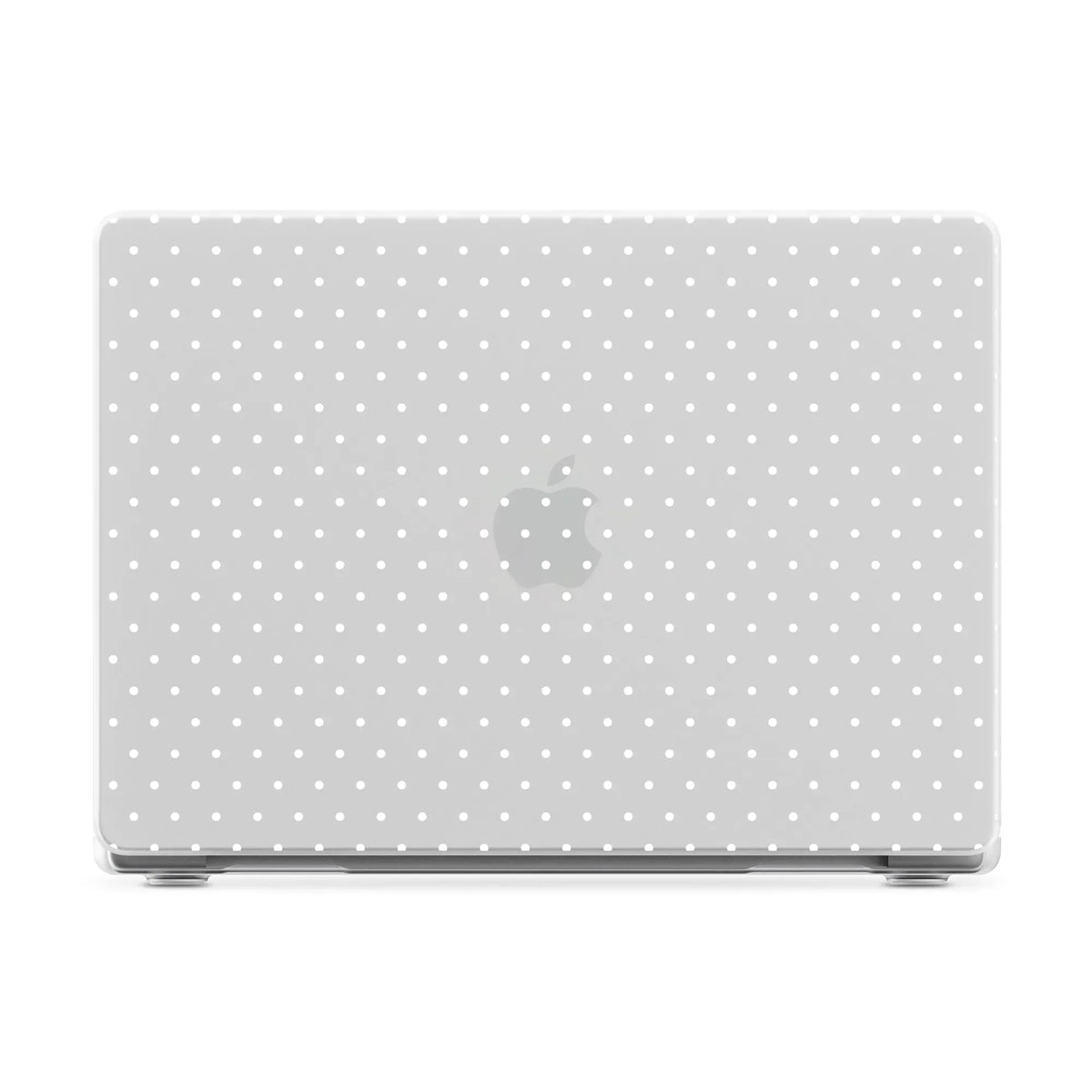 On the Dot | White Polka Dot Laptop Shell