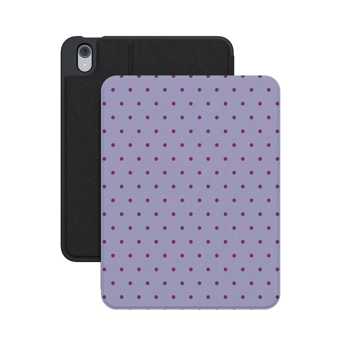 On the Dot | Purple & Plum Polka Dot iPad Case