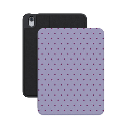 On the Dot | Purple & Plum Polka Dot iPad Case
