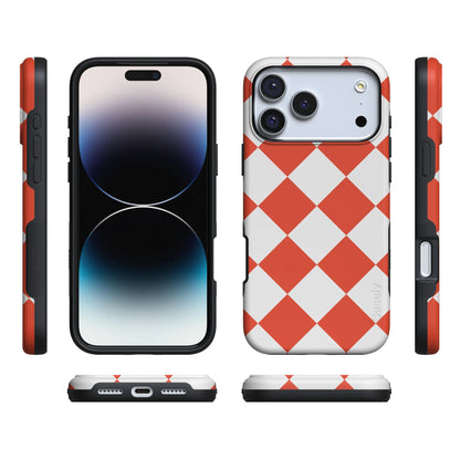 Red Checkerboard | High Contrast Design Case