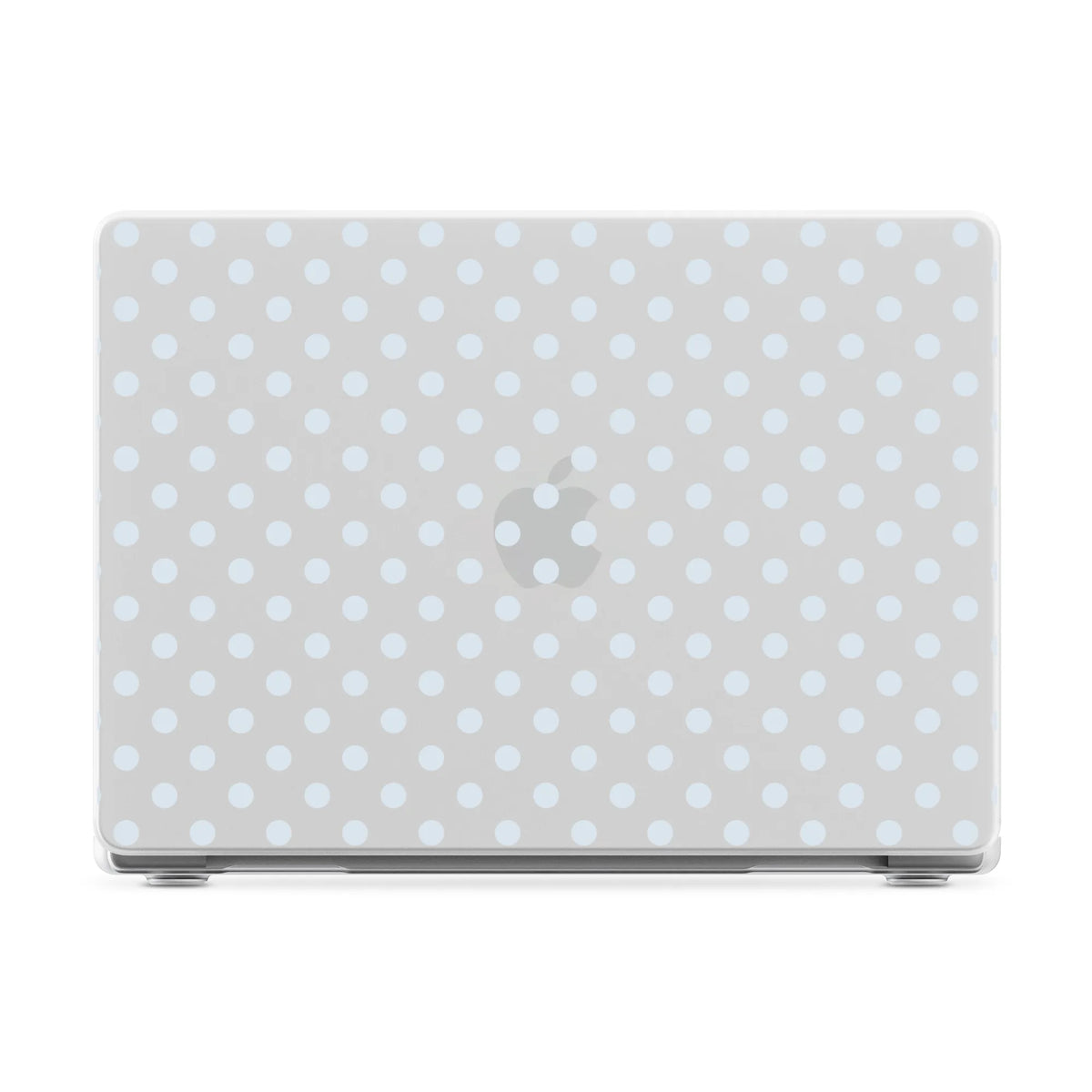 Spotted in SoHo | Light Blue Clear Polka Dot Laptop Shell