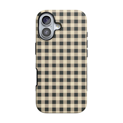 Cedar Lane | Black & Cream Gingham Case