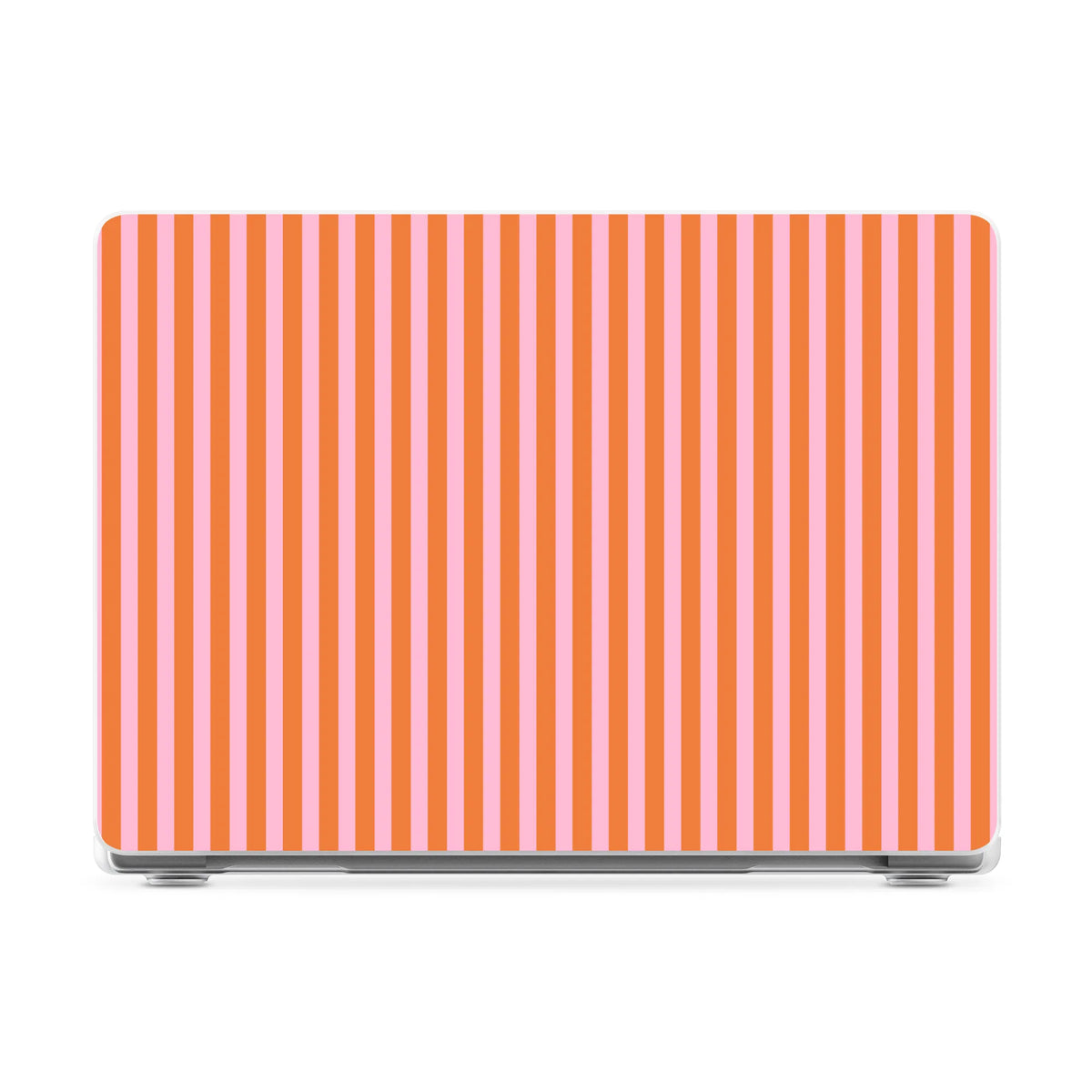 Perfect Stripes | Orange & Pink Stripes Laptop Shell