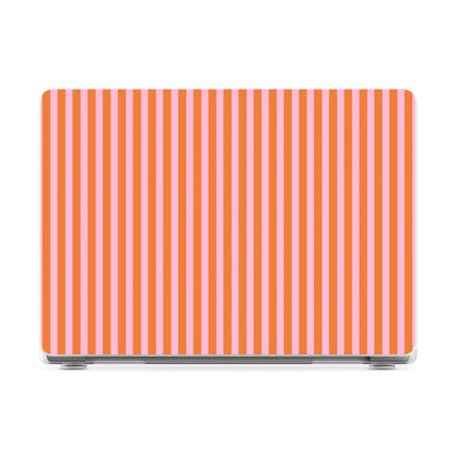 Perfect Stripes | Orange & Pink Stripes Laptop Shell