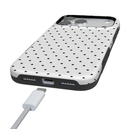 On the Dot | Black Polka Dot Case