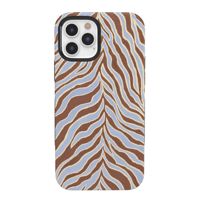 Untamed | Brown & Blue Zebra Case